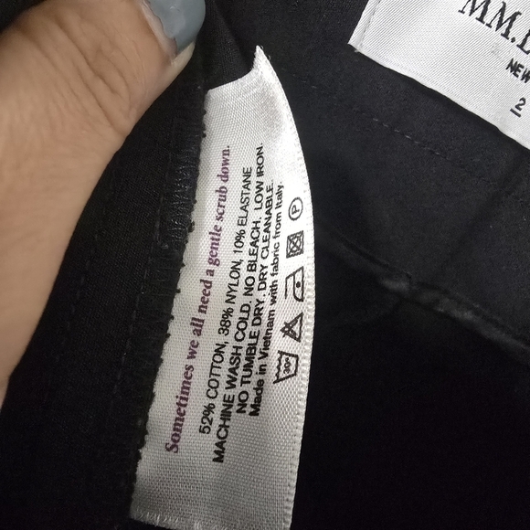 MM.Lafleur Black Pants High Rise with crease Career Minimalist Neutral - Picture 8 of 9